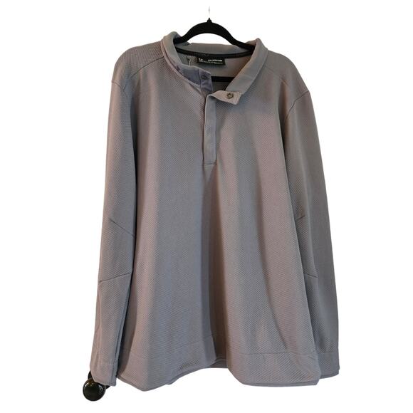 Under armour Other - Under Armour Mens Gray Golf Loose Pullover Cold Gear Size XXL NWT Slight Defect